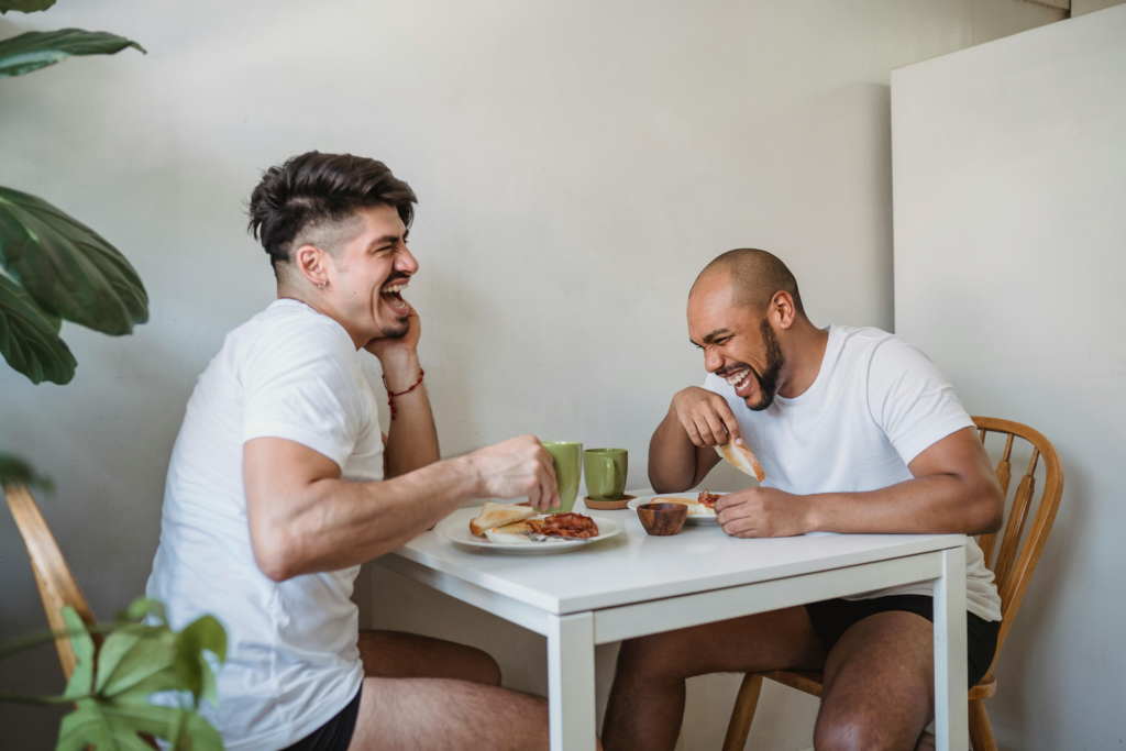 Image of two friends having a heartfelt conversation: This can illustrate the power of authenticity in building strong relationships.